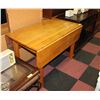 Image 1 : SOLID WOOD DROP LEAF TABLE 46" X 24" X 31"