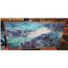 Image 1 : NEW FRAMED ABSTRACT DECORATION 75 X 150CM