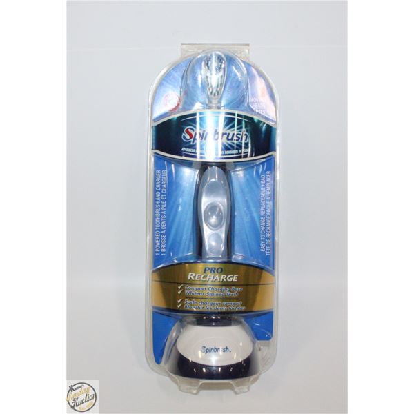 NEW RECHAREABLE SPINBRUSH TOOTHBRUSH