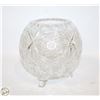 Image 1 : HEAVY LEAD CRYSTAL ROUND VASE