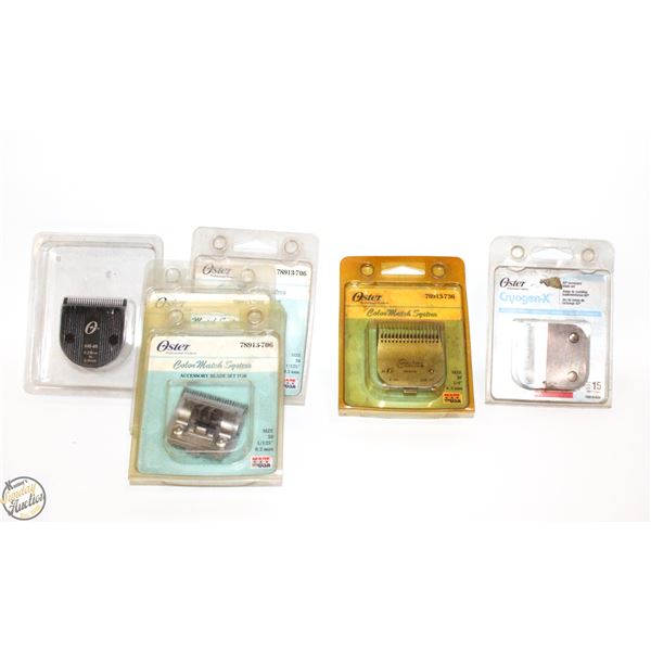 ASSORTED OSTER PROFESSIONAL CLIPPER BLADES