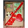 Image 1 : HEART CANDLES NEW + HEART NAPKIN HOLDER +