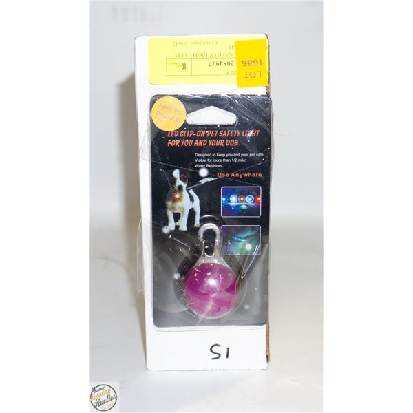 NEW CLIP ON SAFETY LIGHT LED VARIOUS PUSH