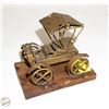 Image 1 : CUSTOM MADE WOODEN BASED WELDED CAR H-5"