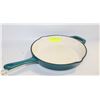 Image 1 : 10" TRAMONTINA TEAL ENAMELLED CAST IRON PAN, 6 LB