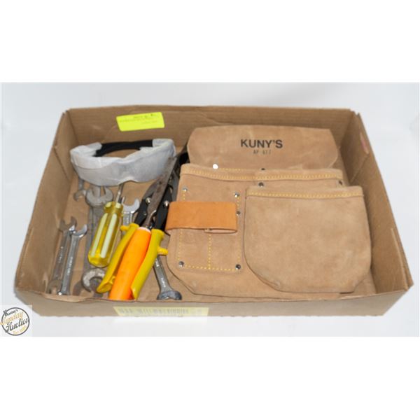 LEATHER TOOL BELT & TOOLS