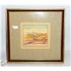 Image 1 : FRAMED ORIGINAL WATER COLOUR SIGNED TOM.T