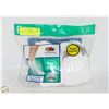 Image 1 : ANKLE SOCKS WHITE 6-12 SIZE 6-PACK FRUIT OF LOOM
