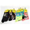 Image 1 : 6 NEW FOOZY FUN SOCKS DOG CATS ETC
