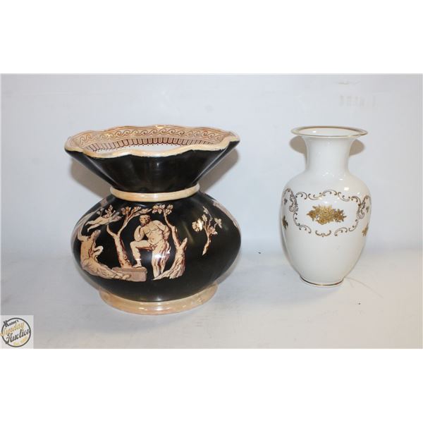 PORZELLAN GERMANY R 1 2 VASE + FURNIVALS
