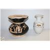 Image 1 : PORZELLAN GERMANY R 1 2 VASE + FURNIVALS