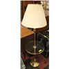 Image 1 : VINTAGE BRASS/GLASS 56" TABLE LAMP