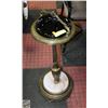 Image 1 : ANTIQUE BRASS/MARBLE 29" STAND ASHTRAY