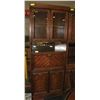 Image 1 : WOODEN BAR CABINET WITH FOLD OUT TRAY