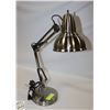 Image 1 : BRUSHED NICKLE SWING ARM 27" TABLE LAMP