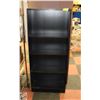 Image 1 : 4 TIER BOOK SHELF BLACK IN COLOUR H-60" W-10"