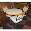 Image 1 : ROUND DINING TABLE WITH 3 CHAIRS
