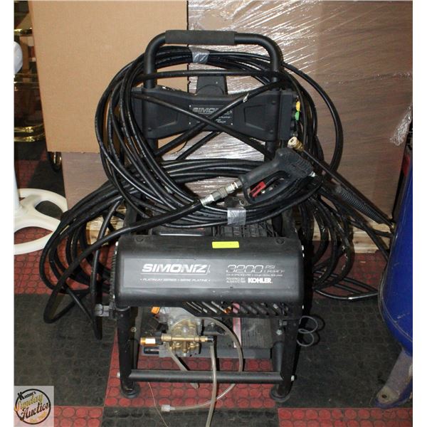 SIMONIZ 3200 PSI KOHLER GAS PRESSURE WASHER WITH