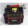 Image 1 : HUSKY TOOL BAG W/ ASSORTED WELDING SUPPLIES