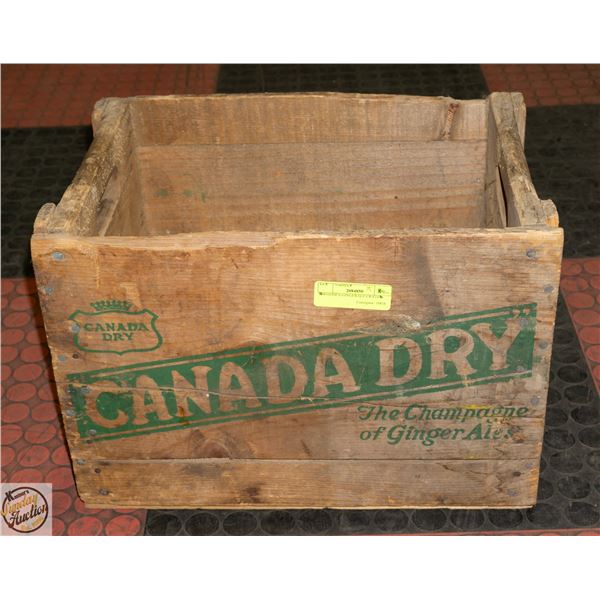 WOODEN GINGERALE CRATE