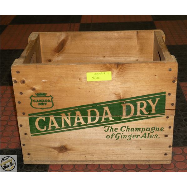 WOODEN GINGERALE CRATE