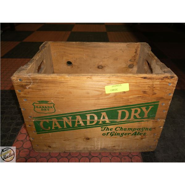 WOODEN GINGERALE CRATE
