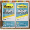 Image 1 : 2 CASES HOMAX CEILING TEXTURE EASY PATCH POPCORN