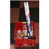 Image 1 : MISC ITEMS INCLUDES GLUE GUN, WIPER BLADES AND