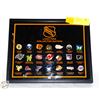 Image 1 : "POLICE SEIZURE" NHL COLLECTOR PINS IN PLAQUE
