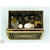 Image 1 : "POLICE SEIZURE" MONEY TIN WITH NON SEARCHED COINS
