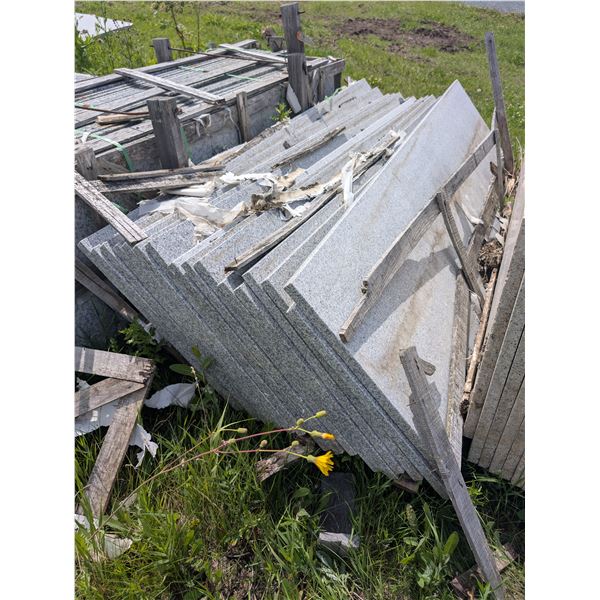 LOT OF 16 WHITE & GREY GRANITE COUNTERTOPS