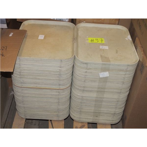 2 Large Stacks of Serving Trays