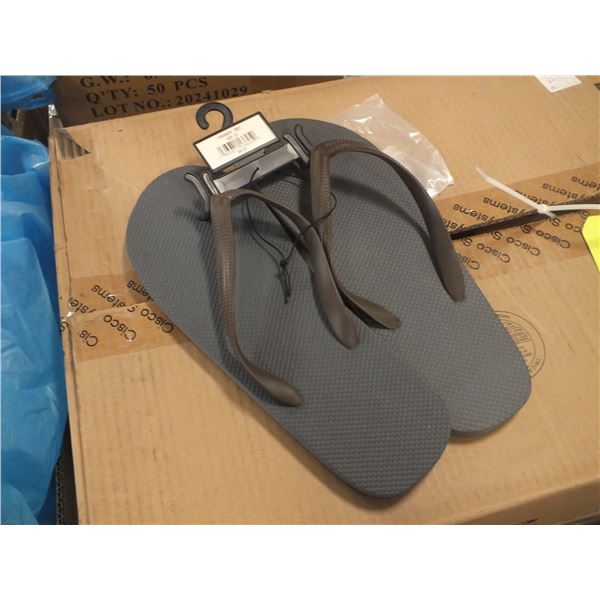 Box Of X-large Grey  Sandals