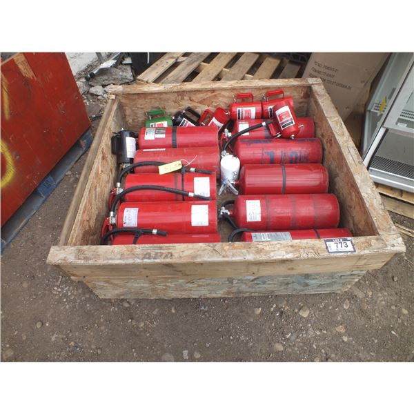 Crate Of Fire Extinguisher's