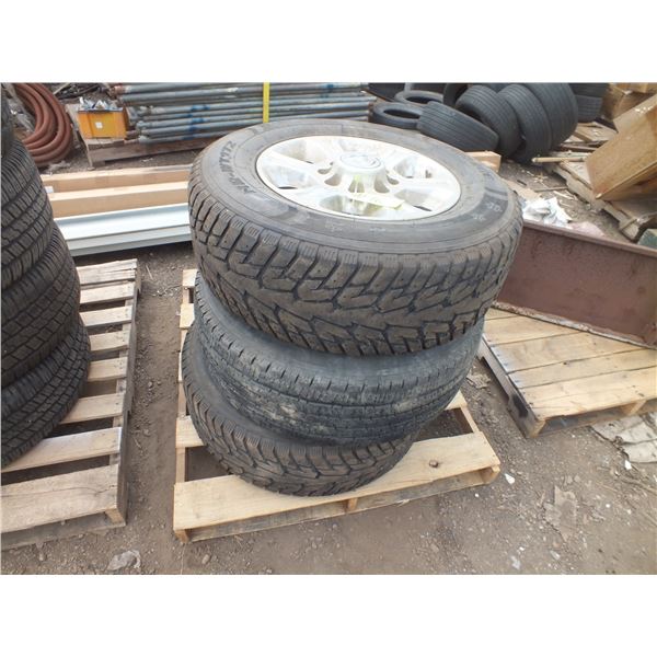 3 Tires w/ Rims