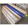 Image 1 : 1 4ft Roll Of Blue Skin Shrink Wrap