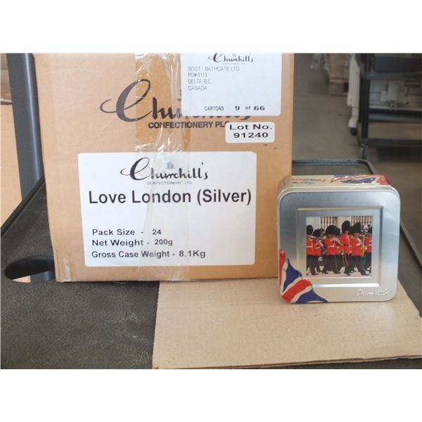 24 Small Love London Metal Tins