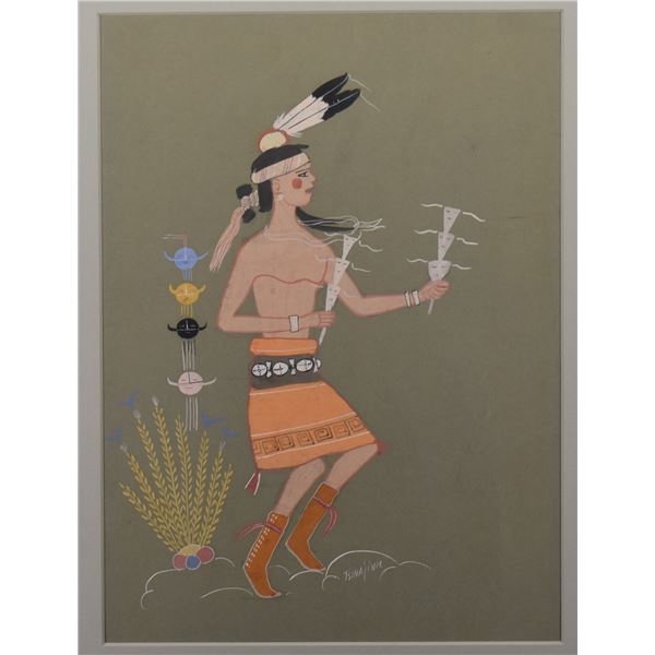 NAVAJO PAINTING ( ANDREW TSINAJINIE)