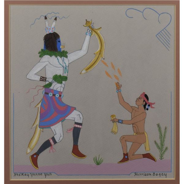 NAVAJO PAINTING (HARRISON BEGAY)