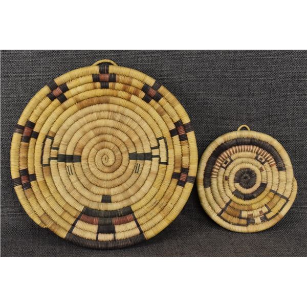 TWO HOPI COIL BASKET