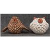 Image 1 : TWO ZUNI POTTERY OWLS (AGNES PEYNETSA, MACK NASTAOO)