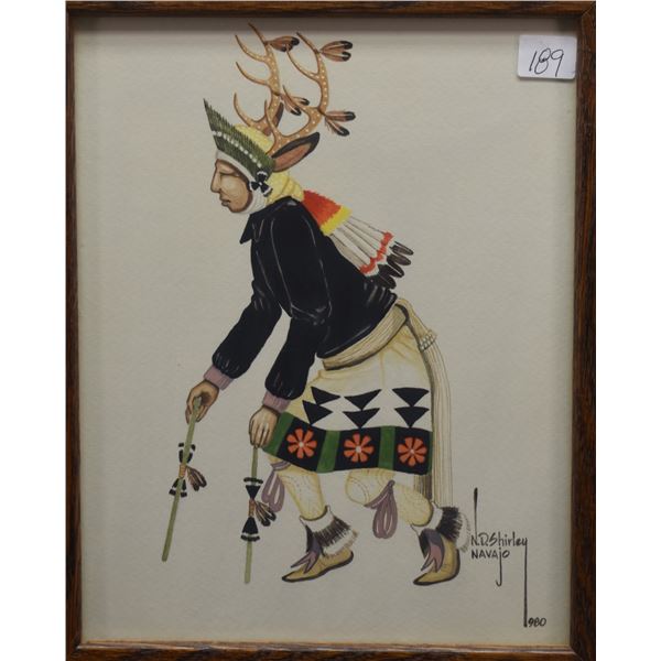 NAVAJO PAINTING (NELSON DODGE SHIRLEY)