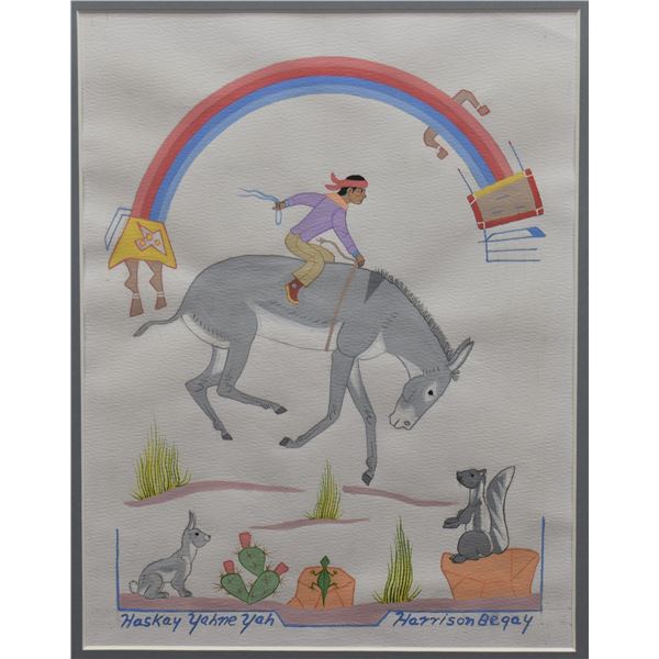 NAVAJO PAINTING (HARRISON BEGAY)