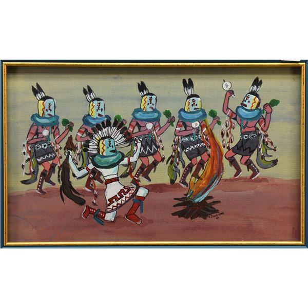 NAVAJO PAINTING (ANDREW TSINAJINNIE)