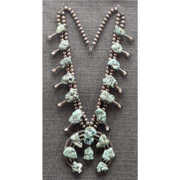 NAVAJO SQUASH BLOSSOM NECKLACE