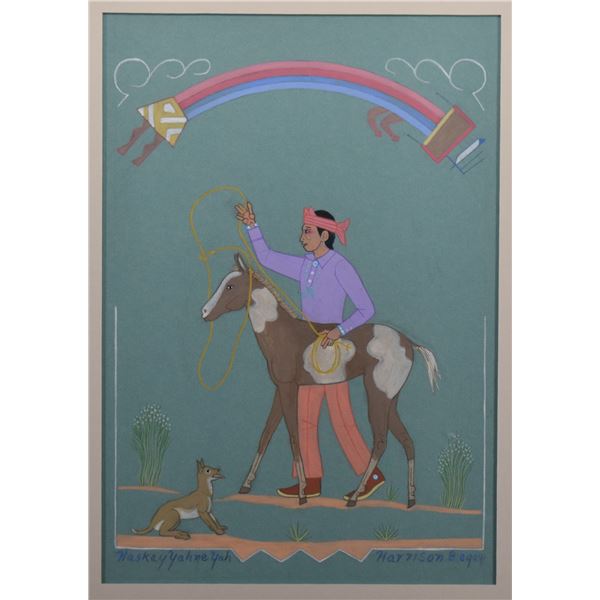 NAVAJO PAINTING (HARRISON BEGAY)