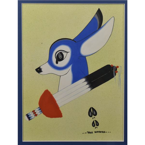 NAVAJO PAINTING (BRUCE WATCHMAN)