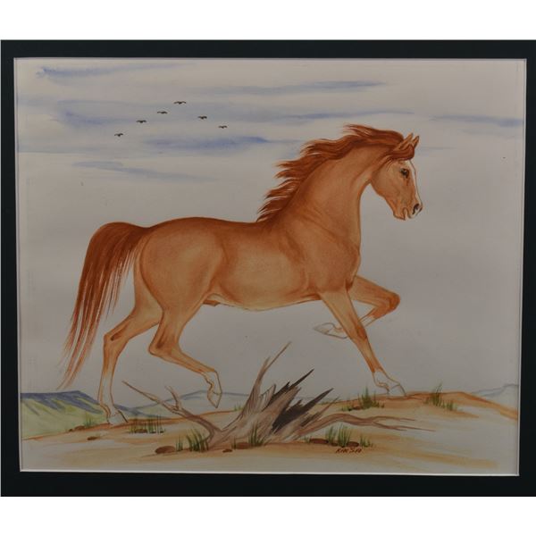 ZUNI INDIAN PAINTING (PERCY SANDY)