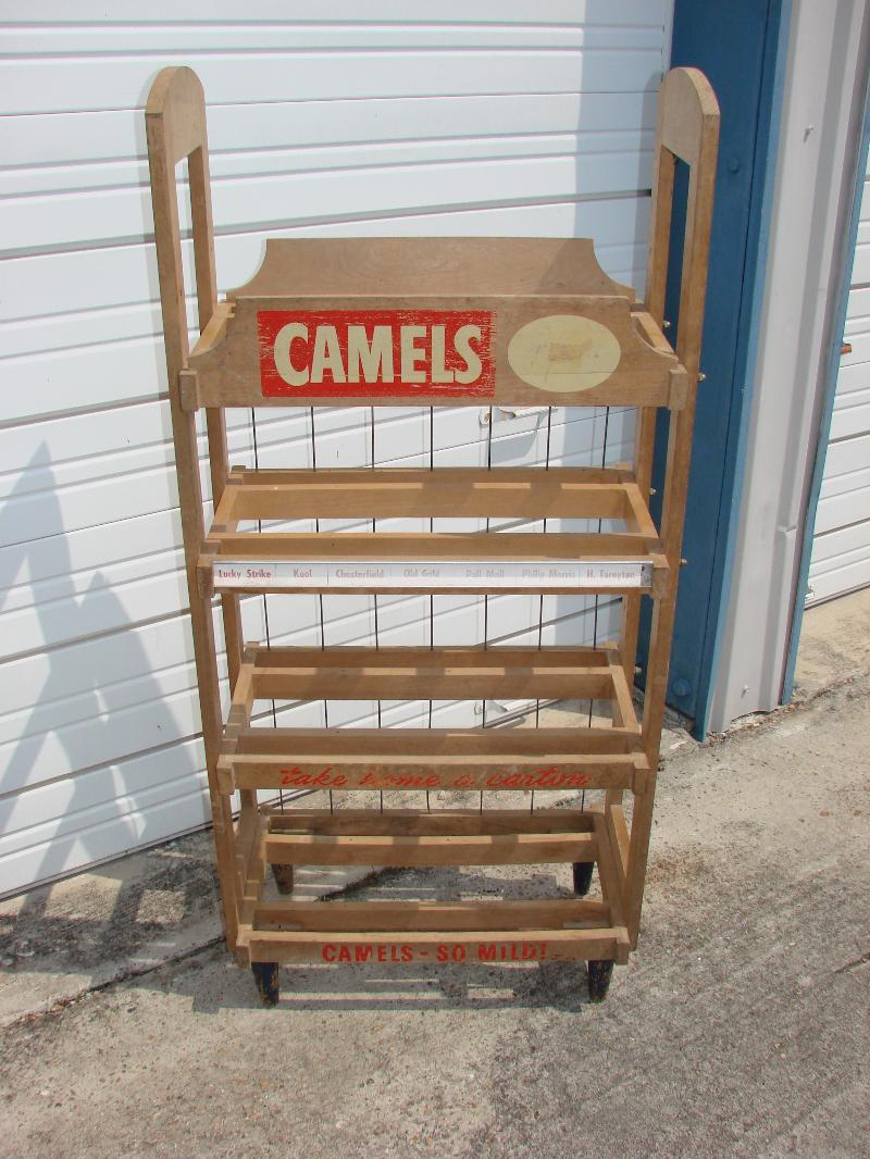 Wooden Camel Cigarette Display Rack