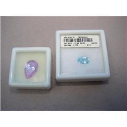 Amethyst & Blue Topaz Gemstones